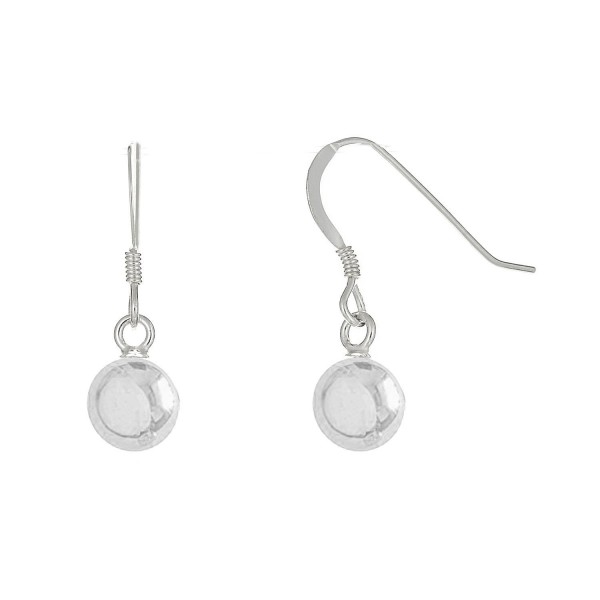 Sterling Silver Shiny Dangle Earrings