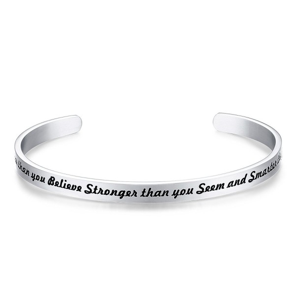 Bracelet Engraved Inspirational Christmas Thanksgiving