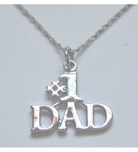 Silver Dad Chain Necklace Brand