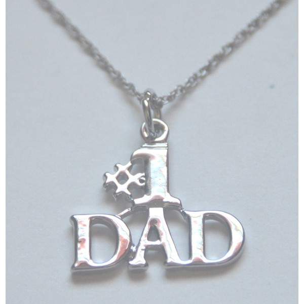 Silver Dad Chain Necklace Brand