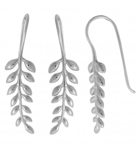 Boma Sterling Silver Leaf Earrings