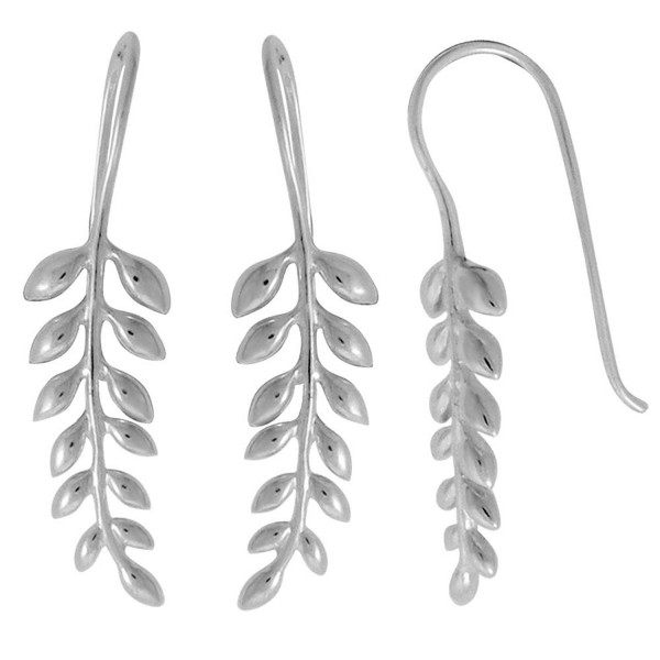 Boma Sterling Silver Leaf Earrings