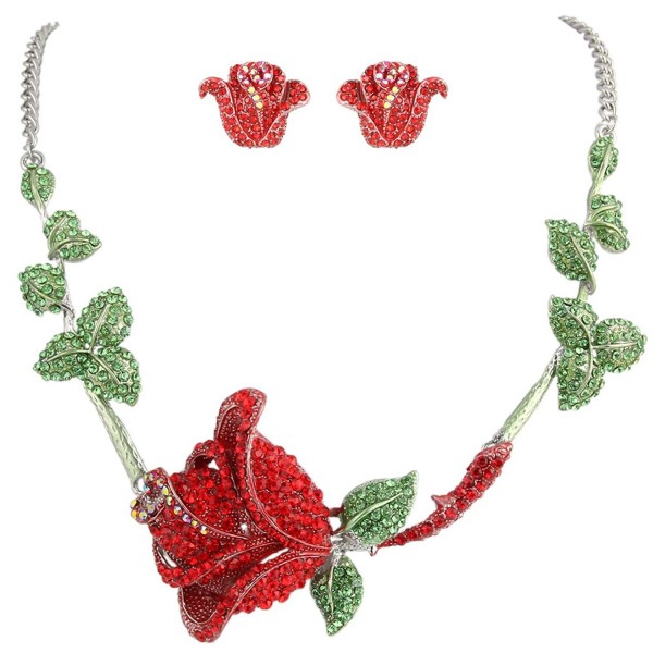 EVER FAITH Austrian Necklace Silver Tone EVER FAITH Austrian Necklace Silver Tone