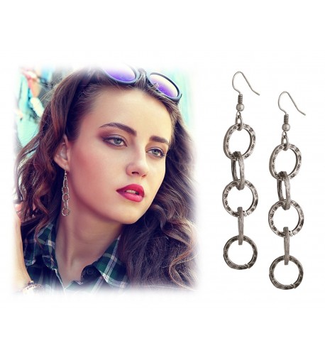 Lightweight Bohemian Turkish Hammered Earrings