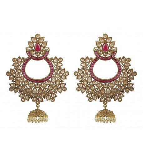 MUCHMORE Fashion Crystal Earrings Bollywood