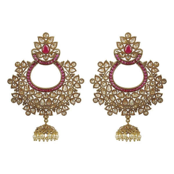 MUCHMORE Fashion Crystal Earrings Bollywood