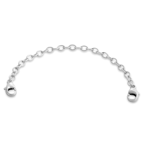 Bracelet safety chain silver