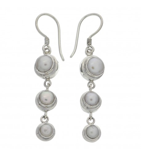 NOVICA Sterling Earrings Cultured Freshwater