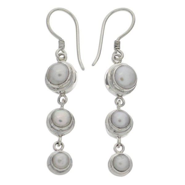 NOVICA Sterling Earrings Cultured Freshwater