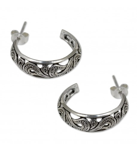 NOVICA Sterling Silver Earrings Forest