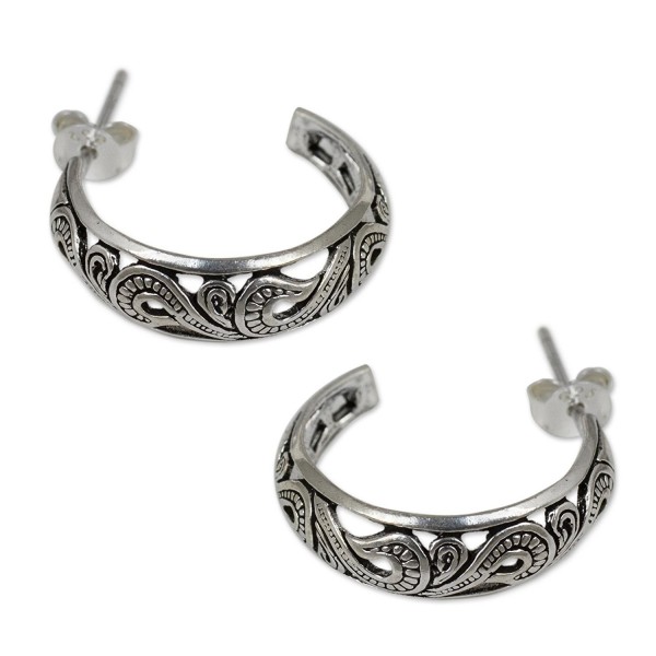 NOVICA Sterling Silver Earrings Forest