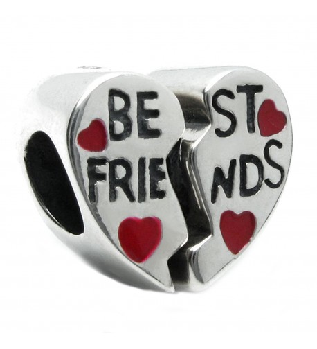 Sterling Silver Friends Heart European