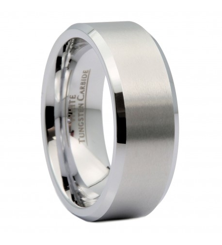 MJ Brushed Tungsten Carbide Polished