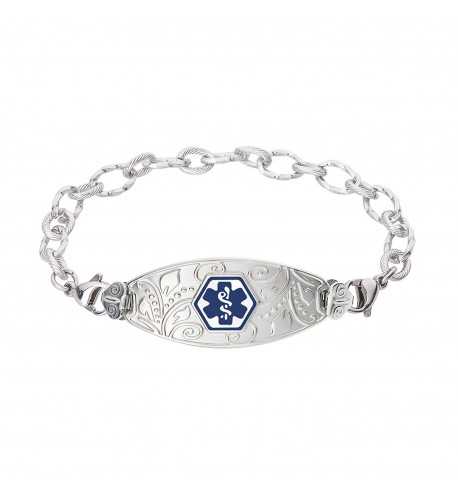 Divoti Engraved Filigree Bracelet Stainless