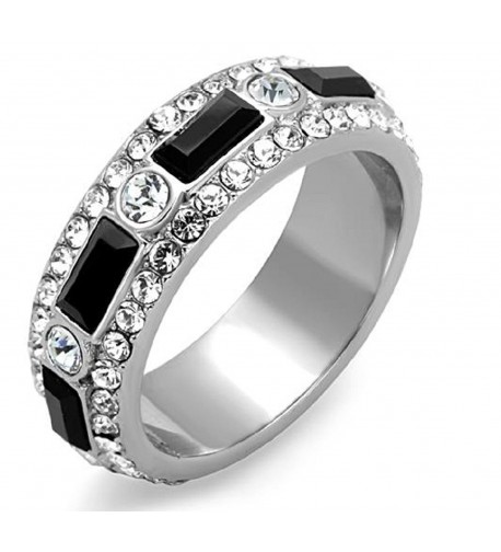 Stainless Steel Black Wedding Eternity