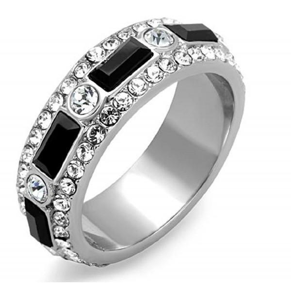 Stainless Steel Black Wedding Eternity