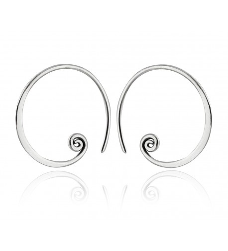 Sterling Silver Spiral Earrings Charms