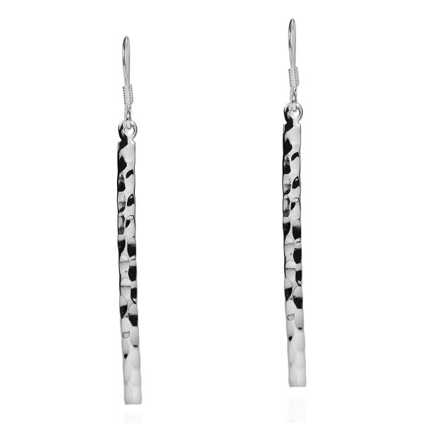 Hammer Texture Sterling Silver Earrings