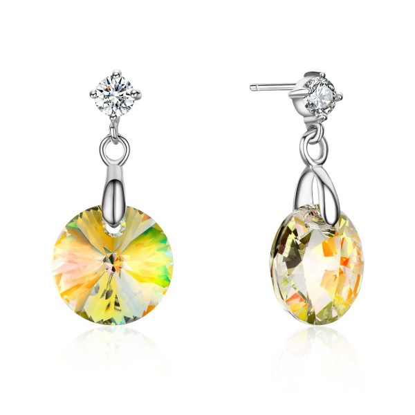 SBLING Platinum Plated Sterling Earrings Swarovski