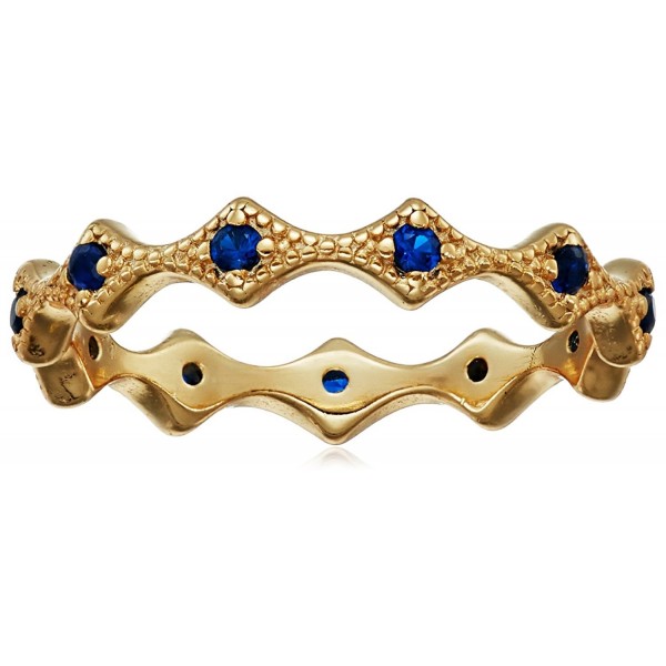 SHASHI Penny Band Sapphire Stackable