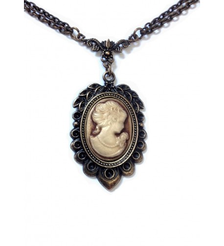 Necklace Victorian Vintage Bronze Pendant