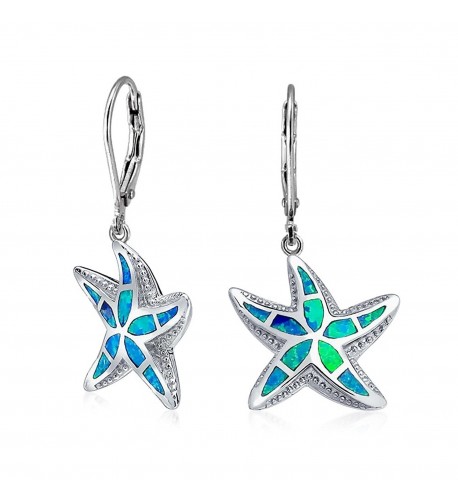 Bling Jewelry Synthetic Starfish Leverback