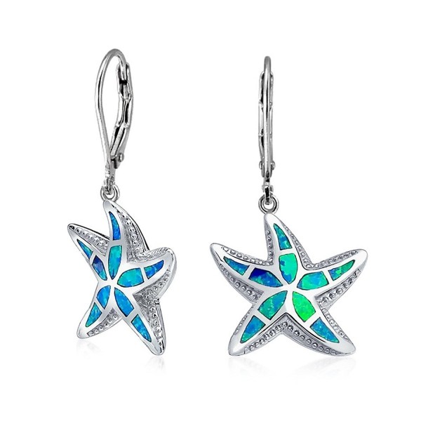 Bling Jewelry Synthetic Starfish Leverback