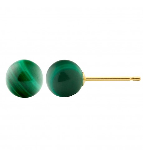 Trustmark Yellow Natural Malachite Earrings