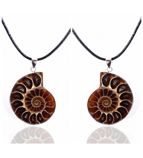 Amandastone Matching Ammonite Gemstone Necklaces