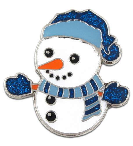 PinMarts Christmas Snowman Holiday Brooch