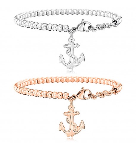 MOWOM Silver Stainless Bracelet Nautical