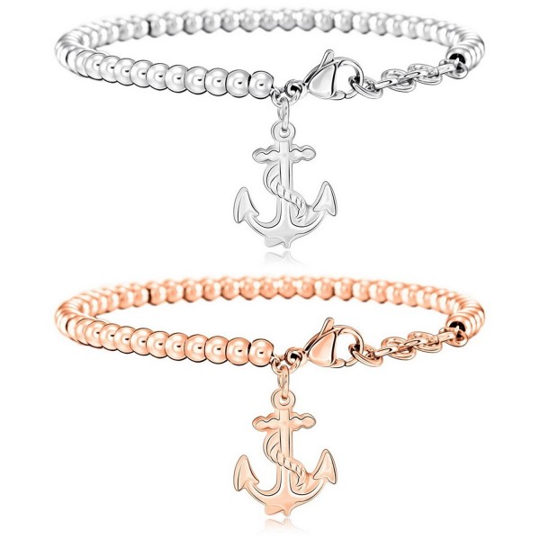 MOWOM Silver Stainless Bracelet Nautical