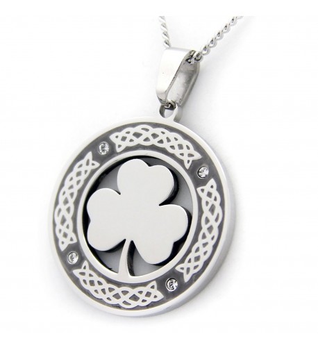 Clover Pendant Necklace Zirconium Jewelry