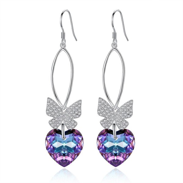 EVER FAITH Sterling Butterfly Swarovski