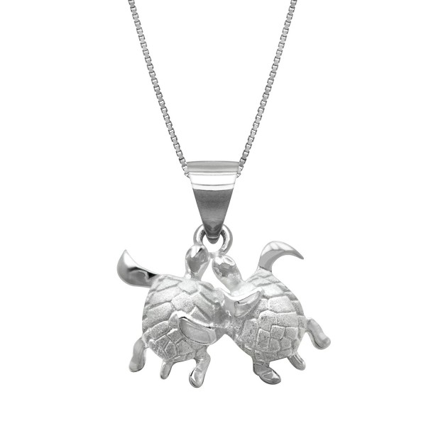 Sterling Silver Turtle Necklace Pendant