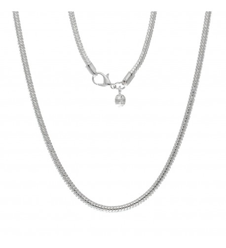 European Charm Necklaces Loster Silver