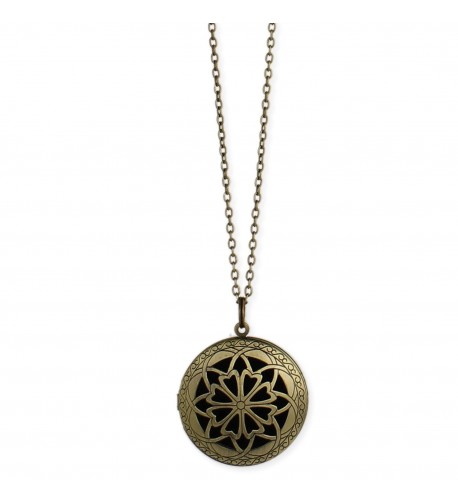 Essential Burnished Diffuser Locket Necklace