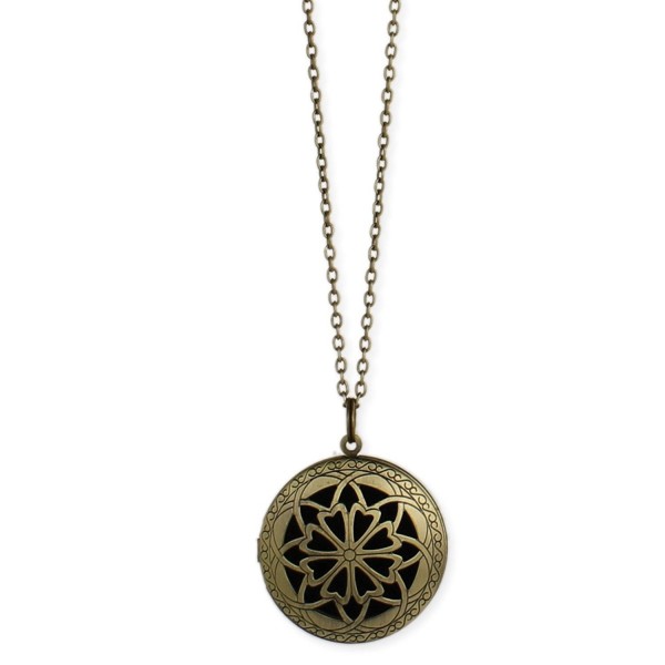 Essential Burnished Diffuser Locket Necklace