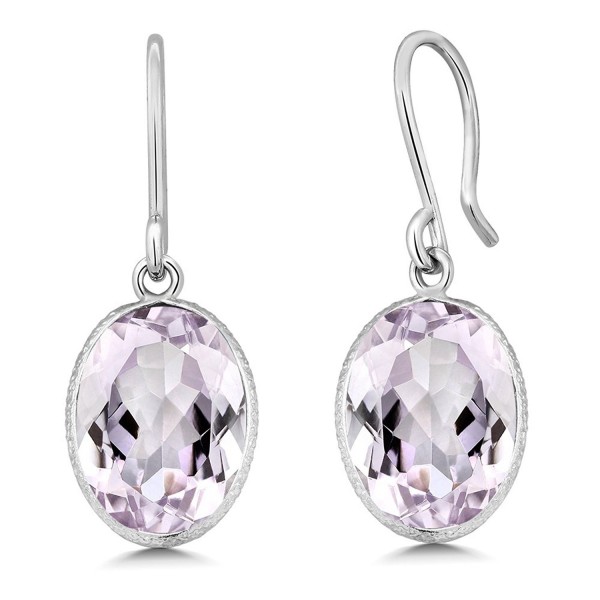 Amethyst Sterling Gemstone Earrings 10X14MM