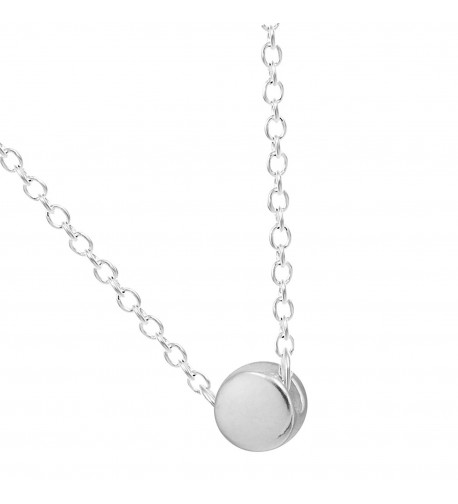 Sterling Silver Surface Pendant Necklace