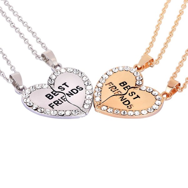 Rhinestone Pendant Necklaces Friendship Necklace