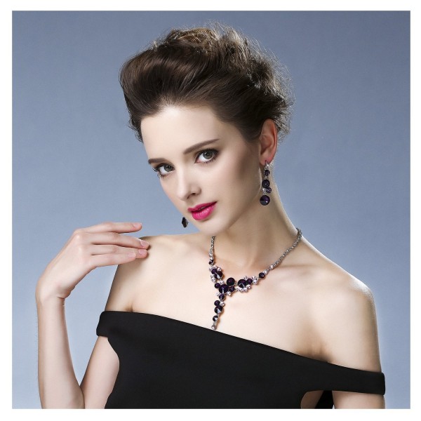 Hamer Crystal Statement Necklace Earrings