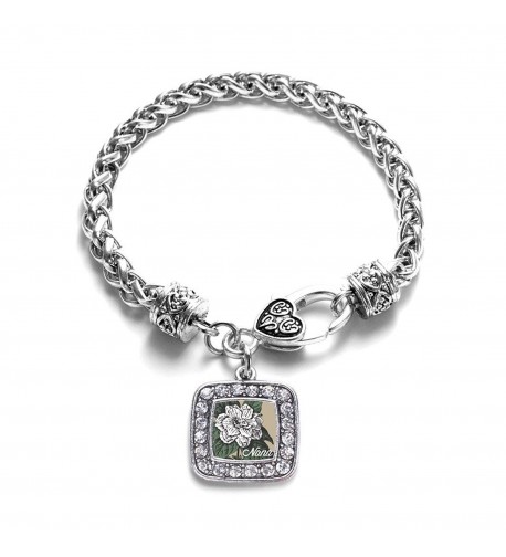 Gardenia Classic Silver Crystal Bracelet