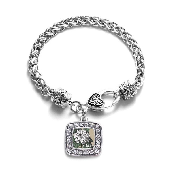 Gardenia Classic Silver Crystal Bracelet
