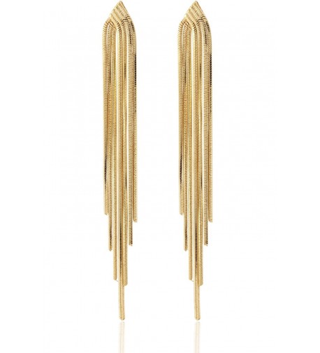 Sleek Chain Tassel Earrings Lovey