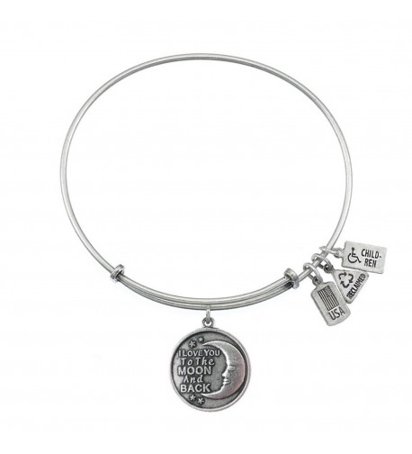 Wind Fire Charm Bangle Bracelet