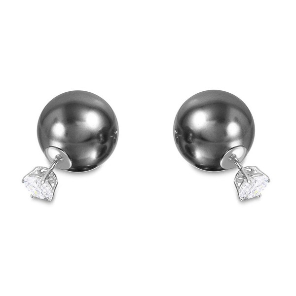 Double Sided Crystal Ball Earrings