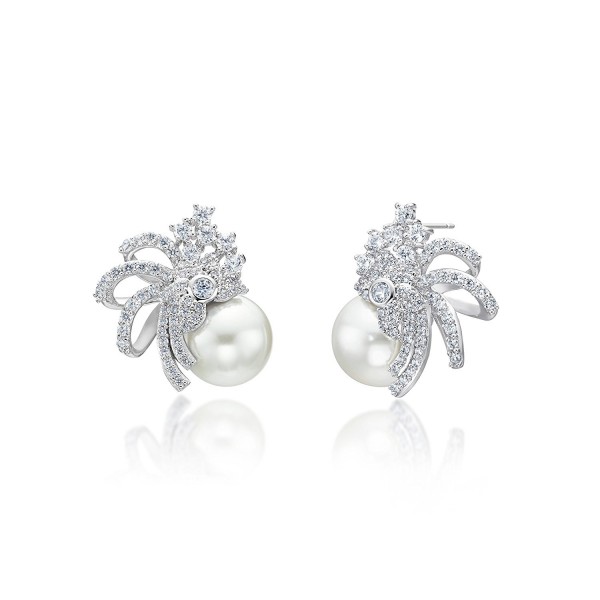 MIYUMIRO Womens Dancing Pearl Earrings