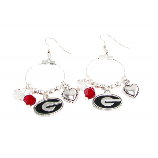 Georgia Bulldogs Austrian Crystal Earrings