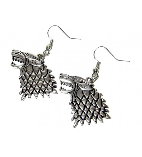 Game Thrones Silver Dangle Earrings